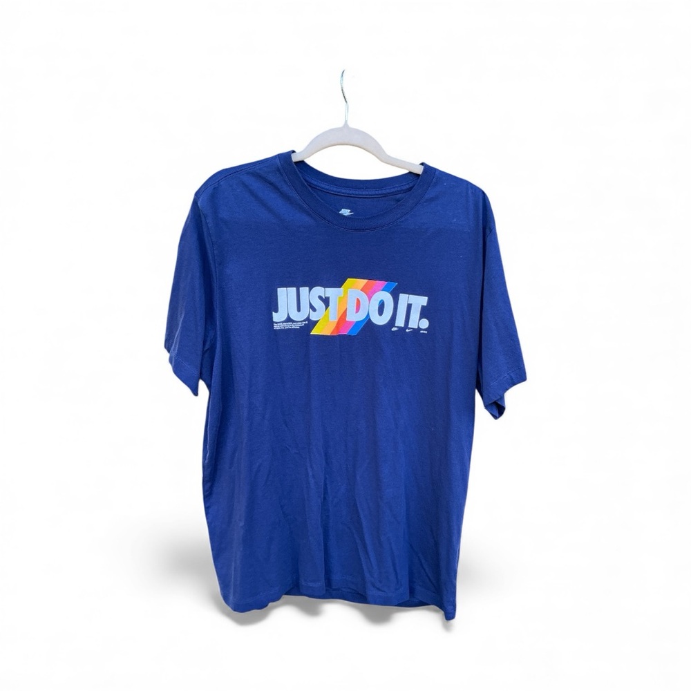 Nike Blue Just Do It Short Sleeve Tee